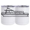 10 oz. White Stainless Steel Short Tumbler Thumbnail