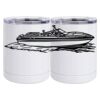 10 oz. White Stainless Steel Short Tumbler Thumbnail