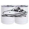 10 oz. White Stainless Steel Short Tumbler Thumbnail