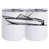 10 oz. White Stainless Steel Short Tumbler Thumbnail