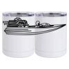 10 oz. White Stainless Steel Short Tumbler Thumbnail