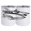 10 oz. White Stainless Steel Short Tumbler Thumbnail