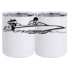 10 oz. White Stainless Steel Short Tumbler Thumbnail
