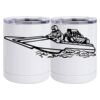 10 oz. White Stainless Steel Short Tumbler Thumbnail