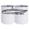 10 oz. White Stainless Steel Short Tumbler Thumbnail