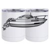 10 oz. White Stainless Steel Short Tumbler Thumbnail