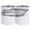 10 oz. White Stainless Steel Short Tumbler Thumbnail