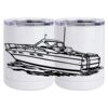 10 oz. White Stainless Steel Short Tumbler Thumbnail