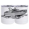 10 oz. White Stainless Steel Short Tumbler Thumbnail