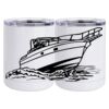 10 oz. White Stainless Steel Short Tumbler Thumbnail