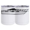 10 oz. White Stainless Steel Short Tumbler Thumbnail