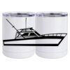 10 oz. White Stainless Steel Short Tumbler Thumbnail