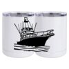 10 oz. White Stainless Steel Short Tumbler Thumbnail