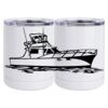 10 oz. White Stainless Steel Short Tumbler Thumbnail