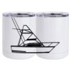10 oz. White Stainless Steel Short Tumbler Thumbnail