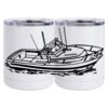 10 oz. White Stainless Steel Short Tumbler Thumbnail
