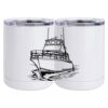 10 oz. White Stainless Steel Short Tumbler Thumbnail