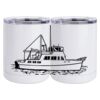 10 oz. White Stainless Steel Short Tumbler Thumbnail
