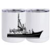 10 oz. White Stainless Steel Short Tumbler Thumbnail