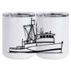10 oz. White Stainless Steel Short Tumbler Thumbnail