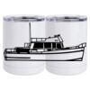 10 oz. White Stainless Steel Short Tumbler Thumbnail
