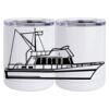 10 oz. White Stainless Steel Short Tumbler Thumbnail
