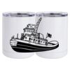 10 oz. White Stainless Steel Short Tumbler Thumbnail