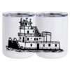 10 oz. White Stainless Steel Short Tumbler Thumbnail