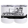10 oz. White Stainless Steel Short Tumbler Thumbnail