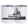 10 oz. White Stainless Steel Short Tumbler Thumbnail