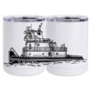 10 oz. White Stainless Steel Short Tumbler Thumbnail