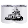 10 oz. White Stainless Steel Short Tumbler Thumbnail