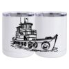 10 oz. White Stainless Steel Short Tumbler Thumbnail