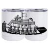 10 oz. White Stainless Steel Short Tumbler Thumbnail