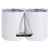 10 oz. White Stainless Steel Short Tumbler Thumbnail