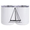 10 oz. White Stainless Steel Short Tumbler Thumbnail