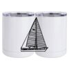 10 oz. White Stainless Steel Short Tumbler Thumbnail