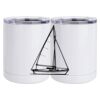 10 oz. White Stainless Steel Short Tumbler Thumbnail
