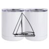 10 oz. White Stainless Steel Short Tumbler Thumbnail