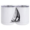 10 oz. White Stainless Steel Short Tumbler Thumbnail