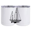 10 oz. White Stainless Steel Short Tumbler Thumbnail