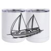 10 oz. White Stainless Steel Short Tumbler Thumbnail