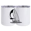 10 oz. White Stainless Steel Short Tumbler Thumbnail