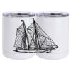 10 oz. White Stainless Steel Short Tumbler Thumbnail