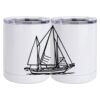 10 oz. White Stainless Steel Short Tumbler Thumbnail