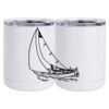 10 oz. White Stainless Steel Short Tumbler Thumbnail