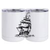 10 oz. White Stainless Steel Short Tumbler Thumbnail