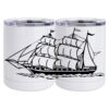 10 oz. White Stainless Steel Short Tumbler Thumbnail