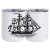 10 oz. White Stainless Steel Short Tumbler Thumbnail