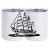 10 oz. White Stainless Steel Short Tumbler Thumbnail